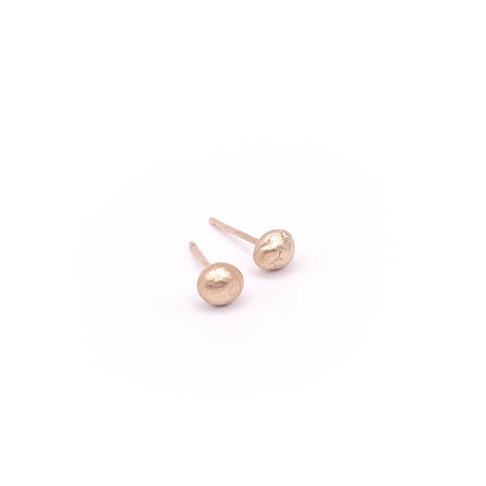 Ball Stud Earrings: 14K Gold