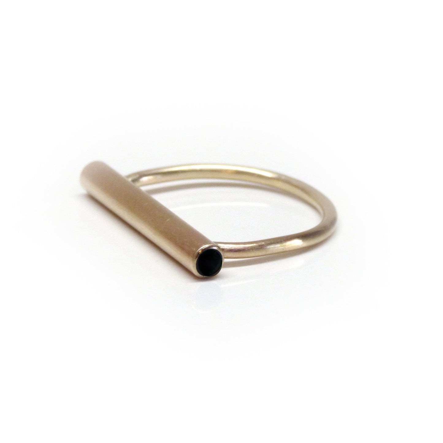 Balance Beam Ring: 14K Gold