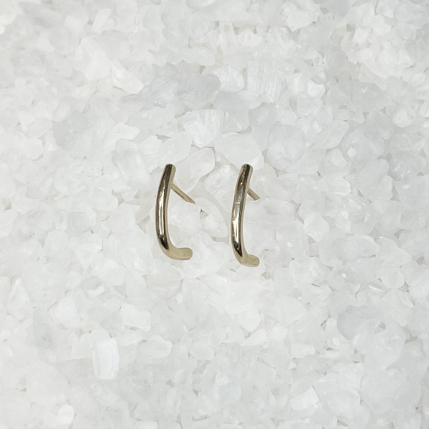 14K Huggie Hoop Earrings