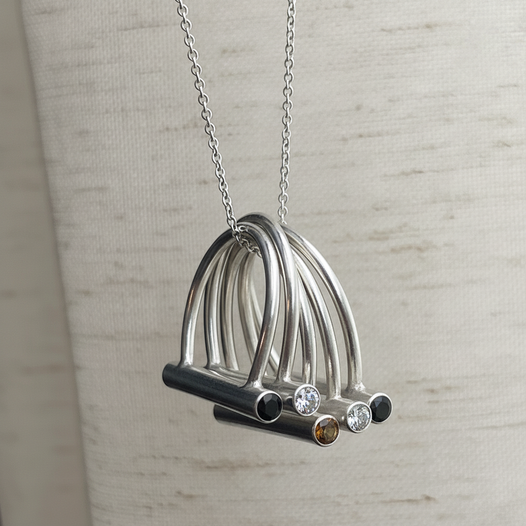 Balance Beam Ring: Sterling Silver