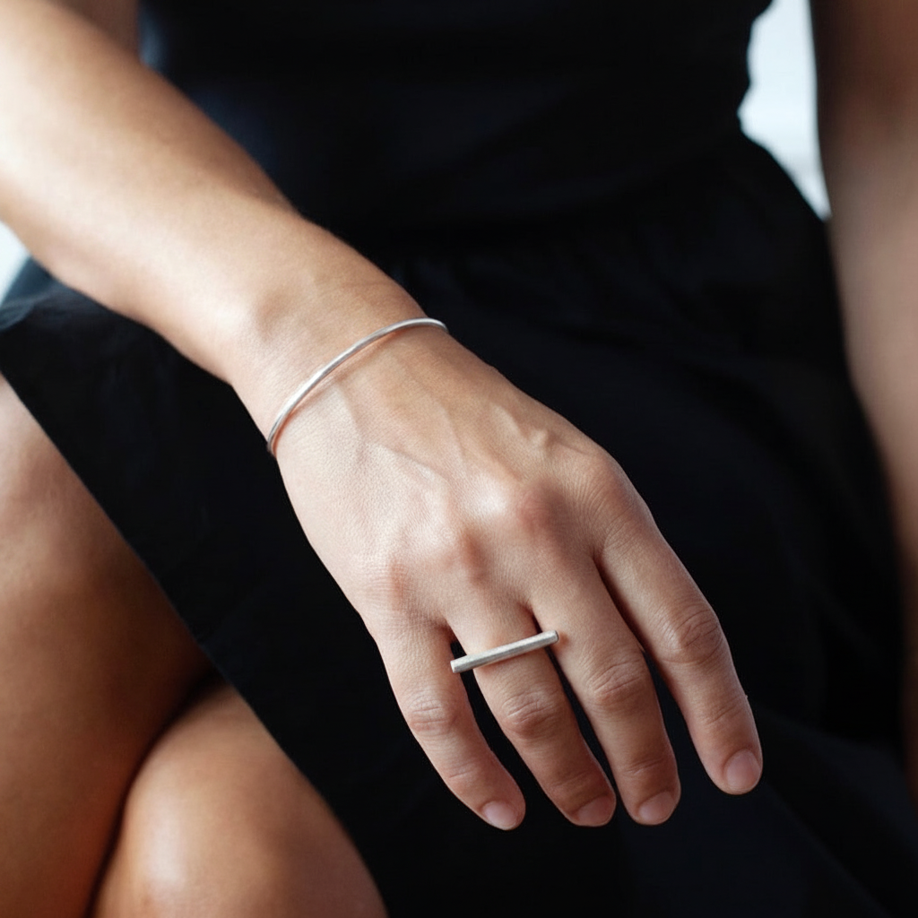 Classic Cuff Bracelet: Sterling Silver