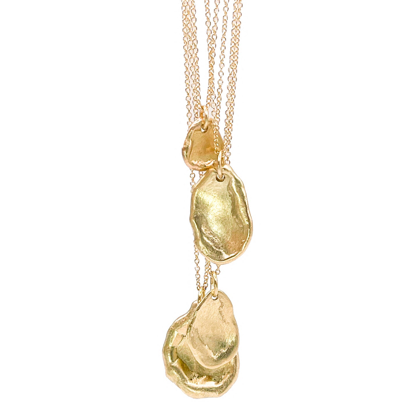 Melted Gold Pendants