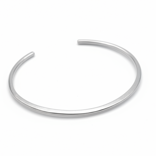 Classic Cuff Bracelet: Sterling Silver