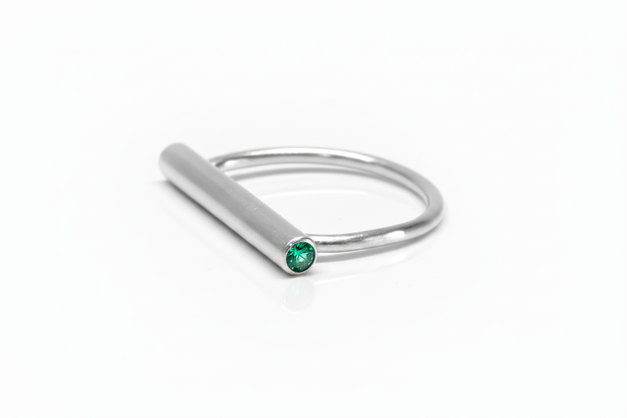 Balance Beam Ring: Sterling Silver