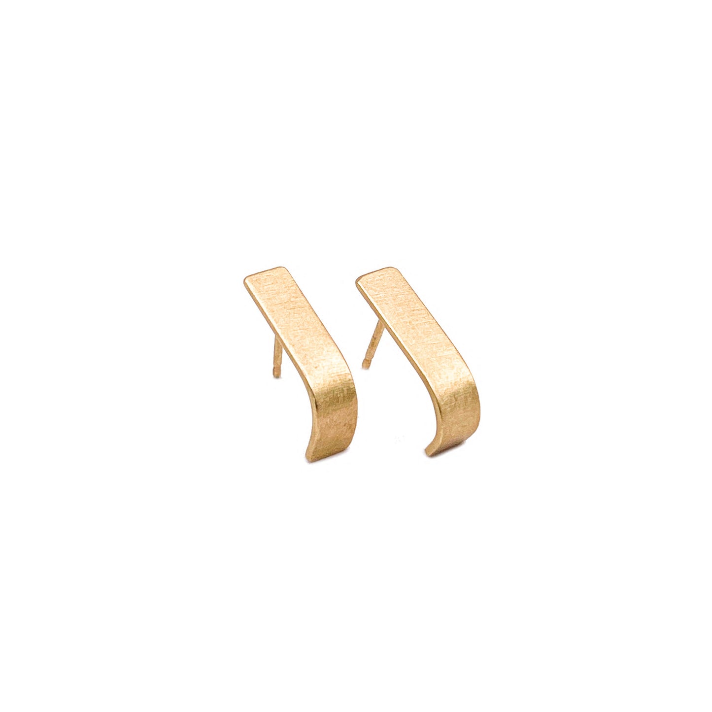 14K Slope Hoop Earrings