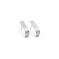 Slope Hoop Earrings: Sterling Silver