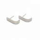 Slope Hoop Earrings: Sterling Silver