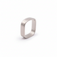 Square Band: Sterling Silver