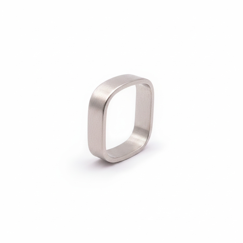 Square Band: Sterling Silver