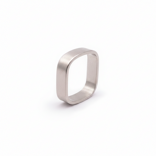 Square Band: Sterling Silver
