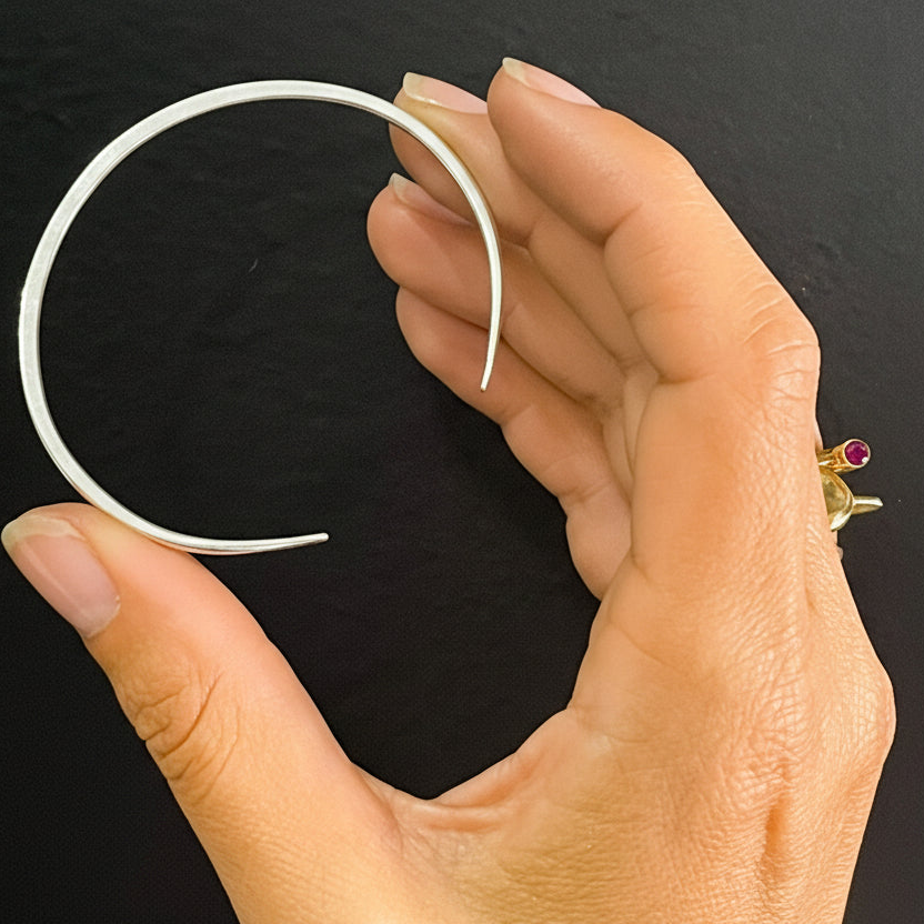 Classic Cuff Bracelet: Sterling Silver