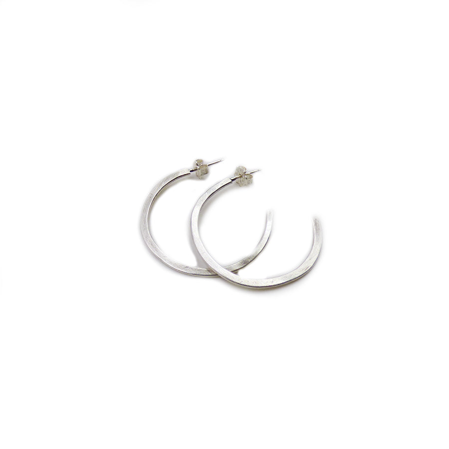 Hoop Earrings: Sterling Silver