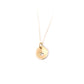 Serendipity Necklace with Gemstone: 14k Gold