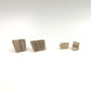 14K Large Curve Stud Earrings