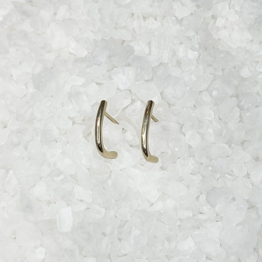14K Huggie Hoop Earrings
