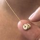 3 Ring Necklace: 14k Gold