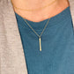 Bar Pendant: 14k Gold