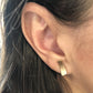 Curved Stud Earrings: 14K Gold