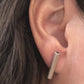 Tube Earrings: Sterling Silver